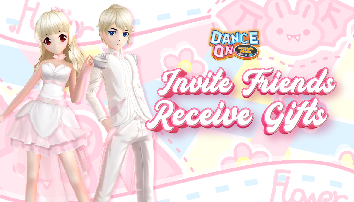 INVITE FRIENDS RECEIVE GIFTS IN DANCE ON - HOTSTEPS MOBILE